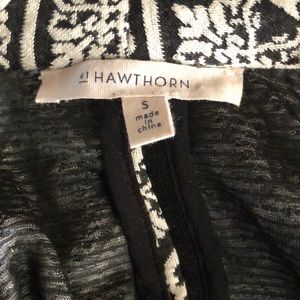 41 Hawthorn black and white spandex blazer.